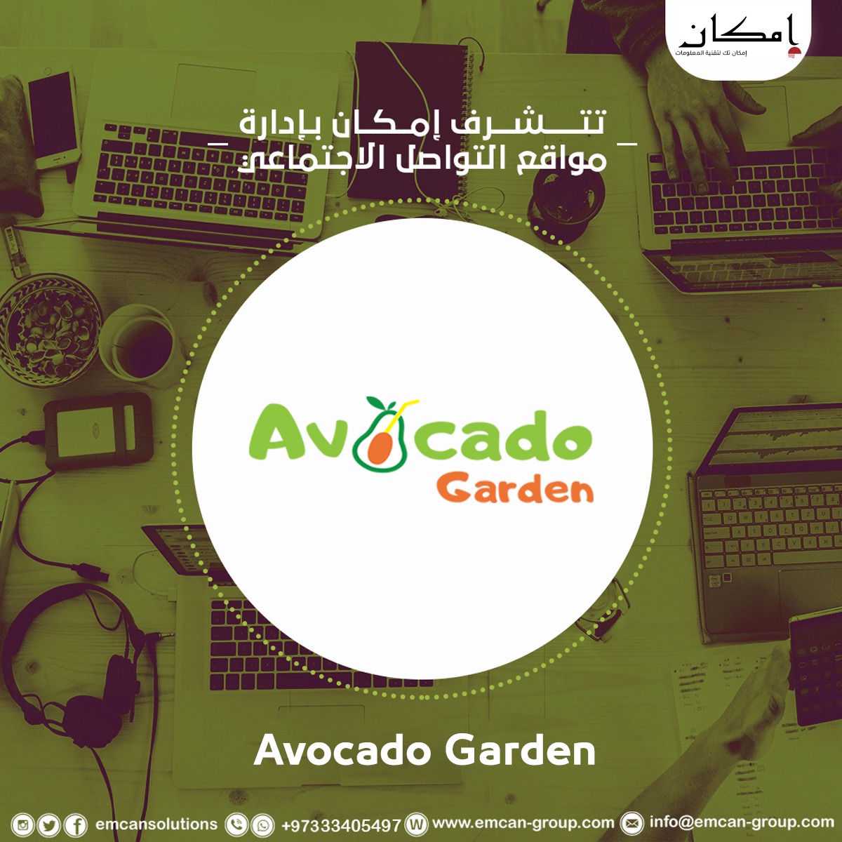 Social media management for Avocado Garden