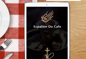 Espalion Café menu tablet